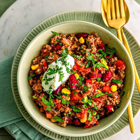 Leichtes Chili con Carne - SHEKO Schweiz