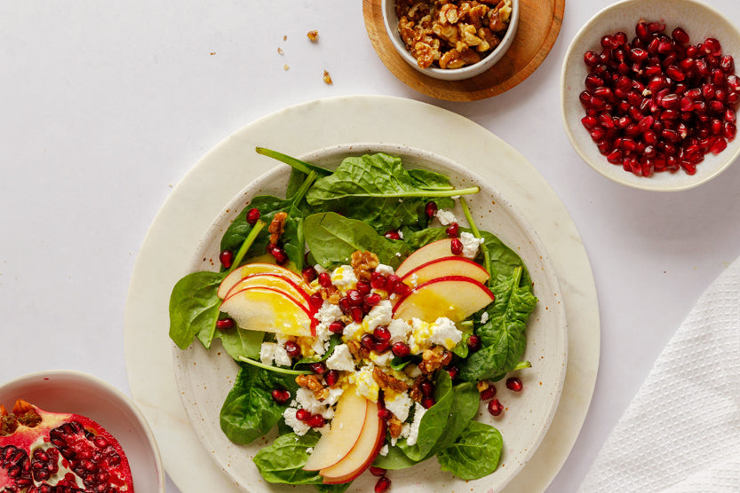 Wintersalat zubereitet