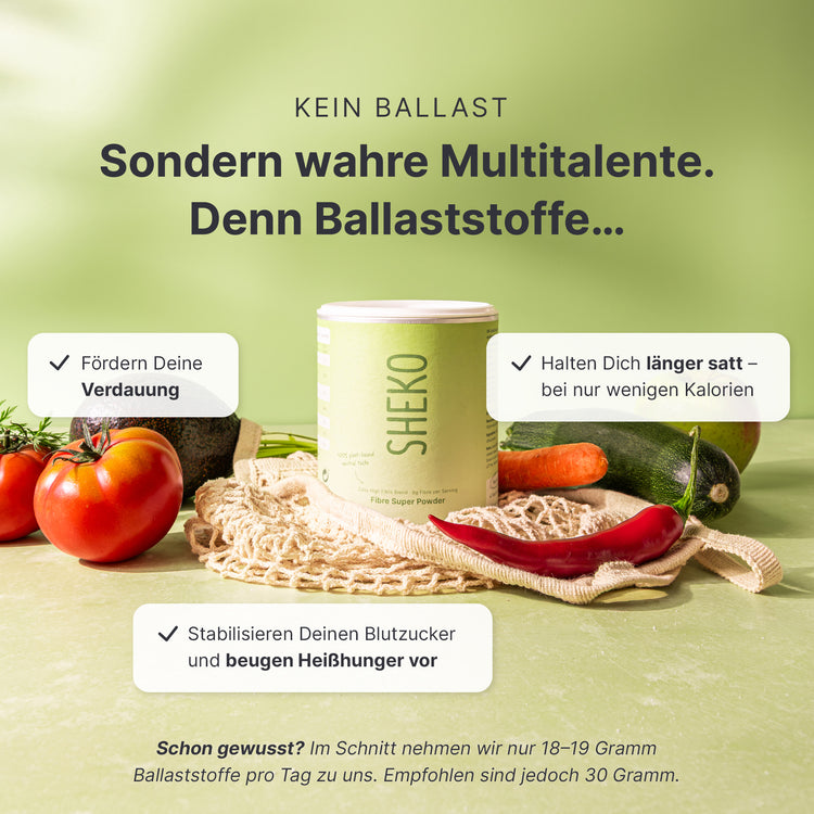 Ballaststoff Pulver