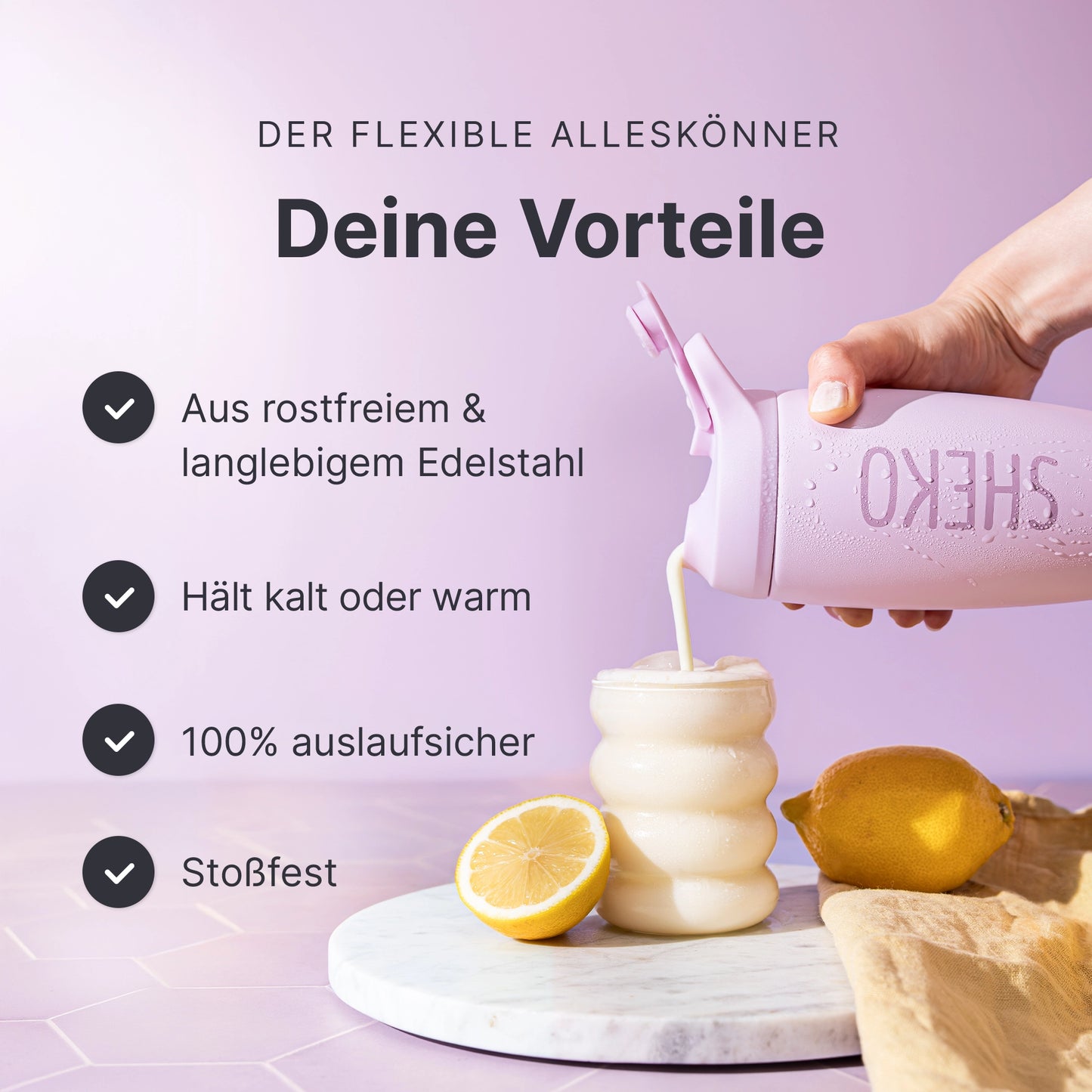SHEKO Thermoshaker Flieder