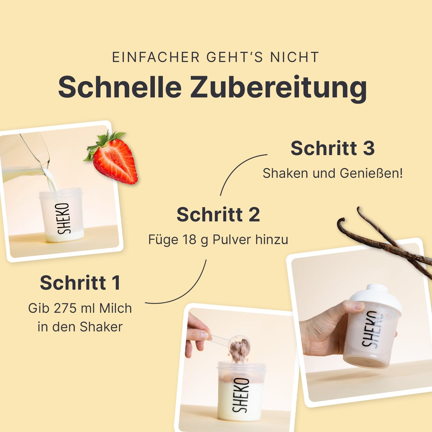 Schnelle und einfache Zubereitung
