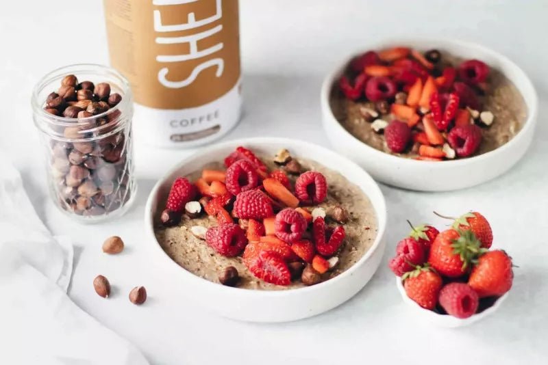 Coffee Protein Porridge mit Haselnüssen - SHEKO Schweiz