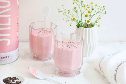 Erdbeer-Protein-Shake mit Chiasamen - SHEKO Schweiz