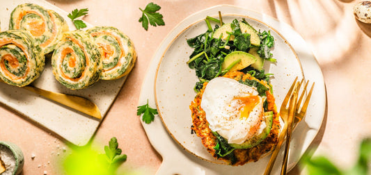 Gemüsenester mit pochiertem Ei - SHEKO Schweiz