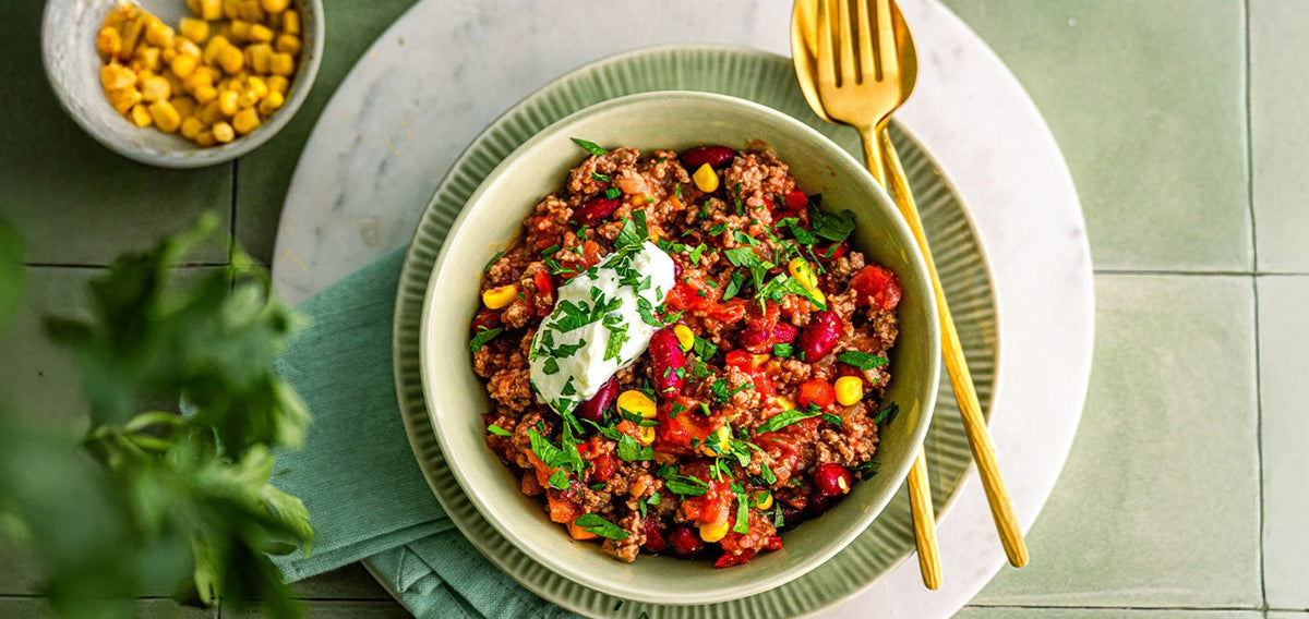 Leichtes Chili con Carne - SHEKO Schweiz