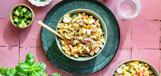 Nudelsalat ohne Mayonnaise - SHEKO Schweiz