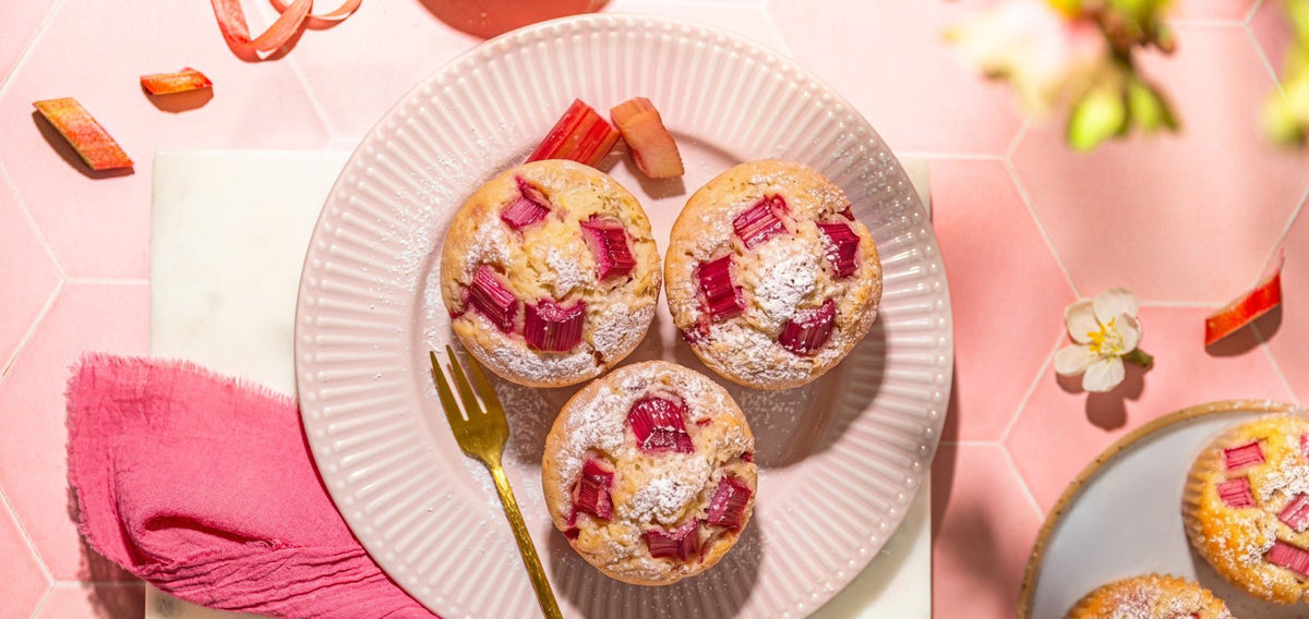 Rhabarber-Muffins - SHEKO Schweiz