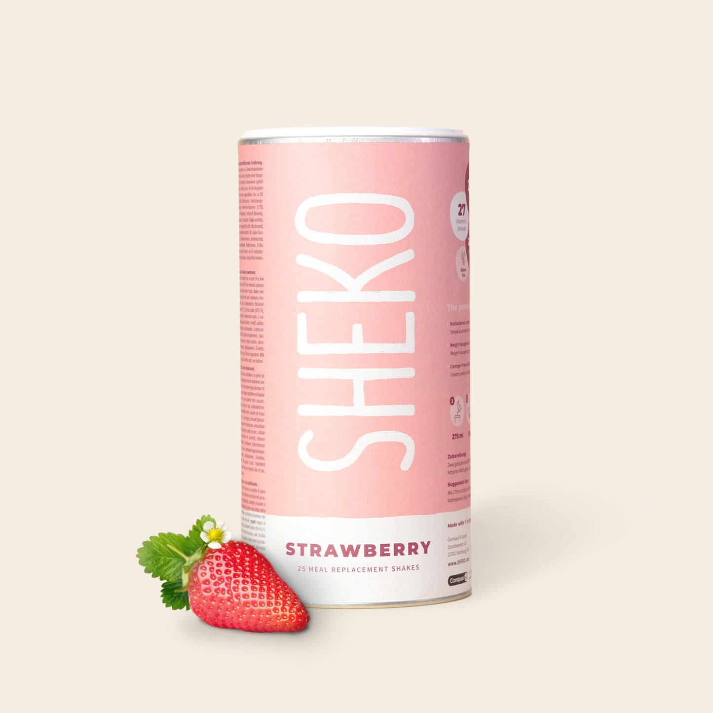 Shakemahlzeit Erdbeere
