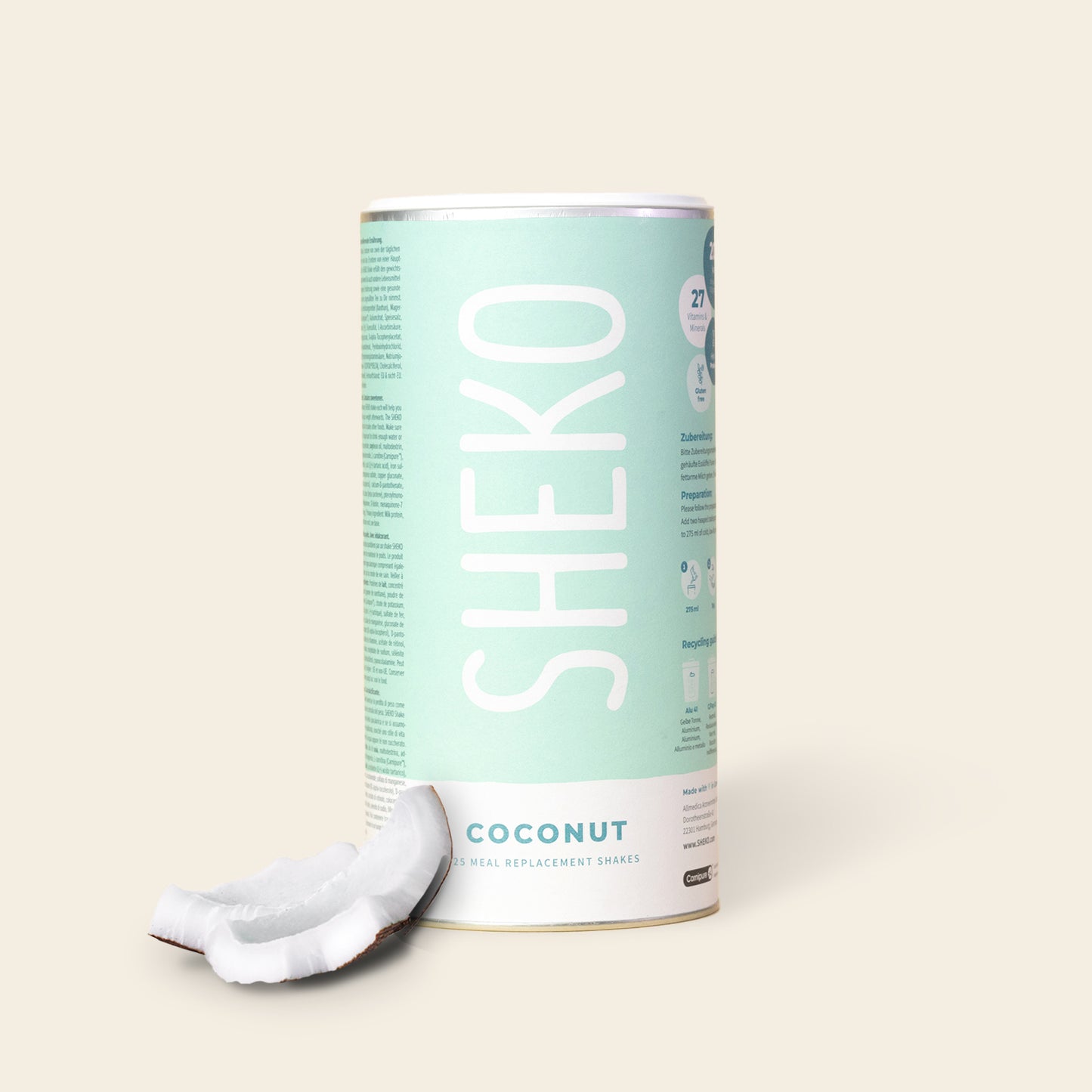 Shakemahlzeit Kokos