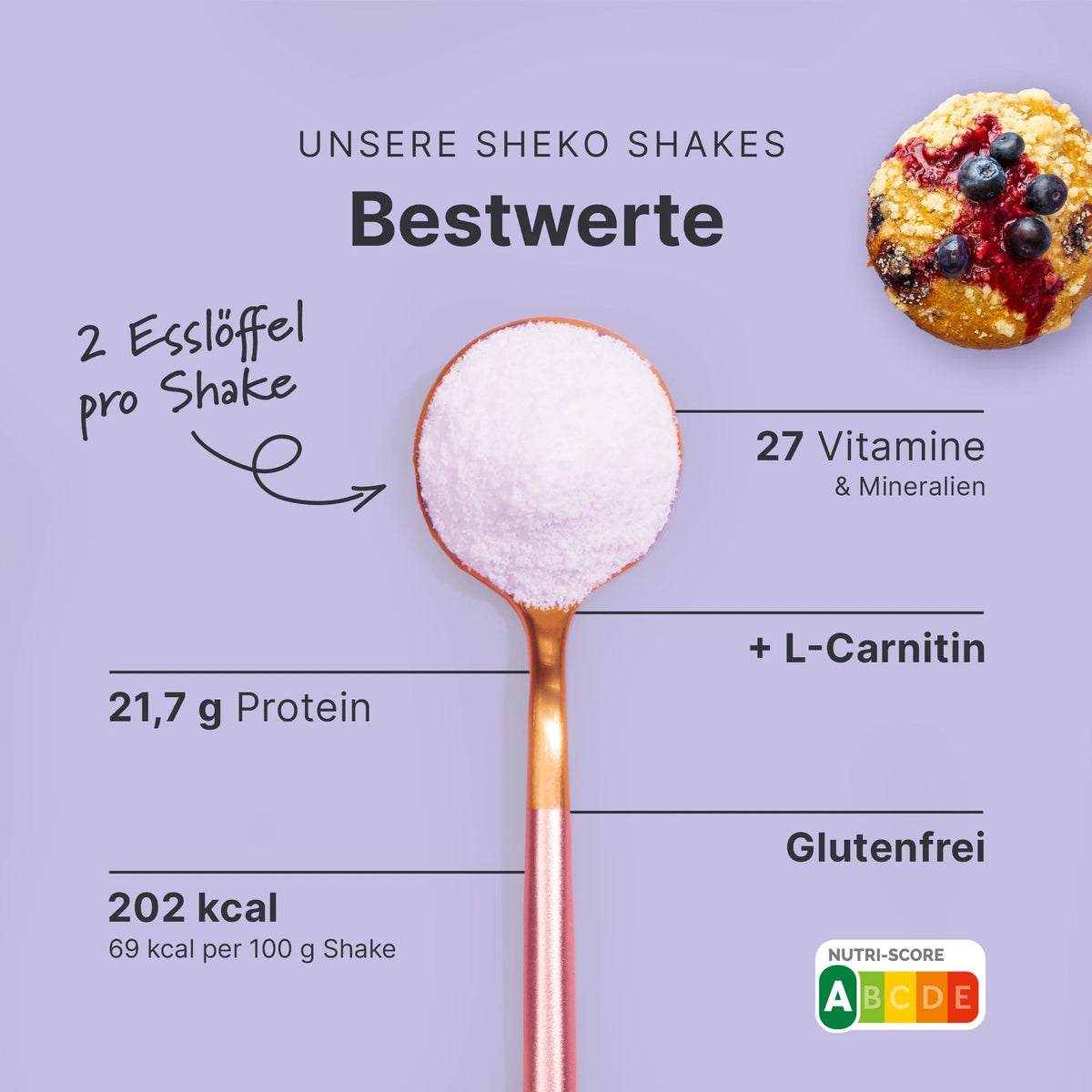 Balance Shake Blaubeer Muffin - 053908