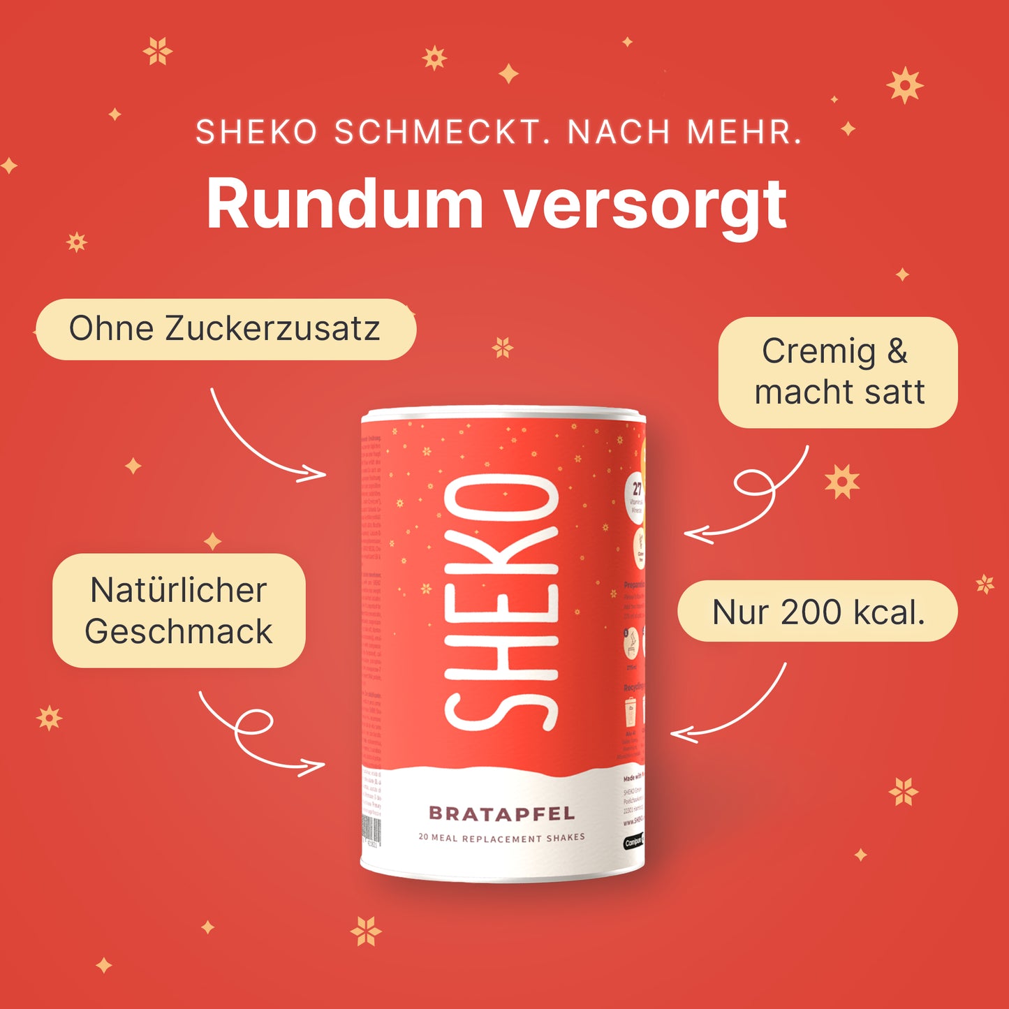Shakemahlzeit Bratapfel (360g)