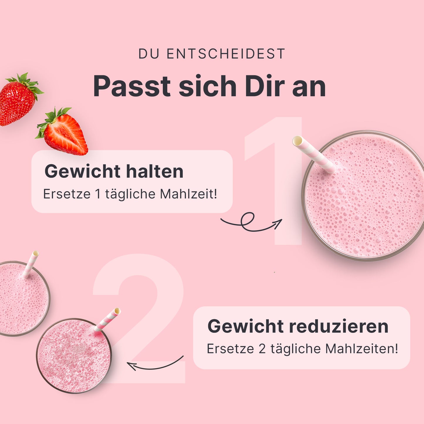 Shakemahlzeit Erdbeere