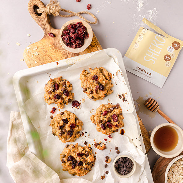 Hafercookies mit Schoko und Cranberry
