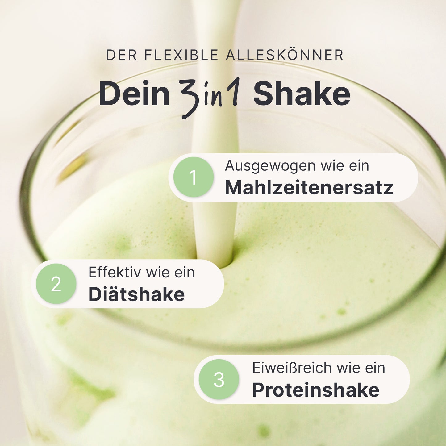 Shakemahlzeit Matcha