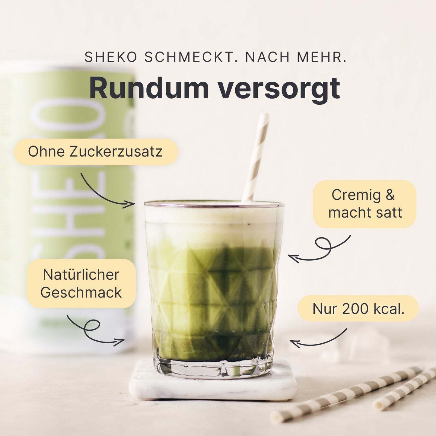 Shakemahlzeit Matcha