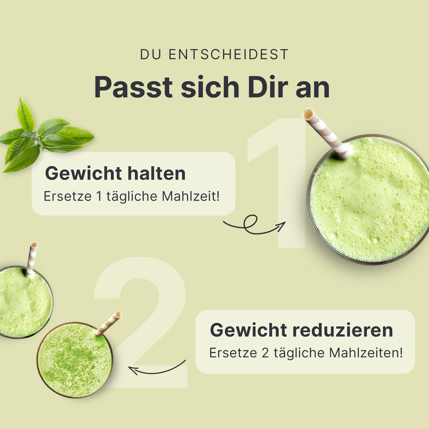 Shakemahlzeit Matcha