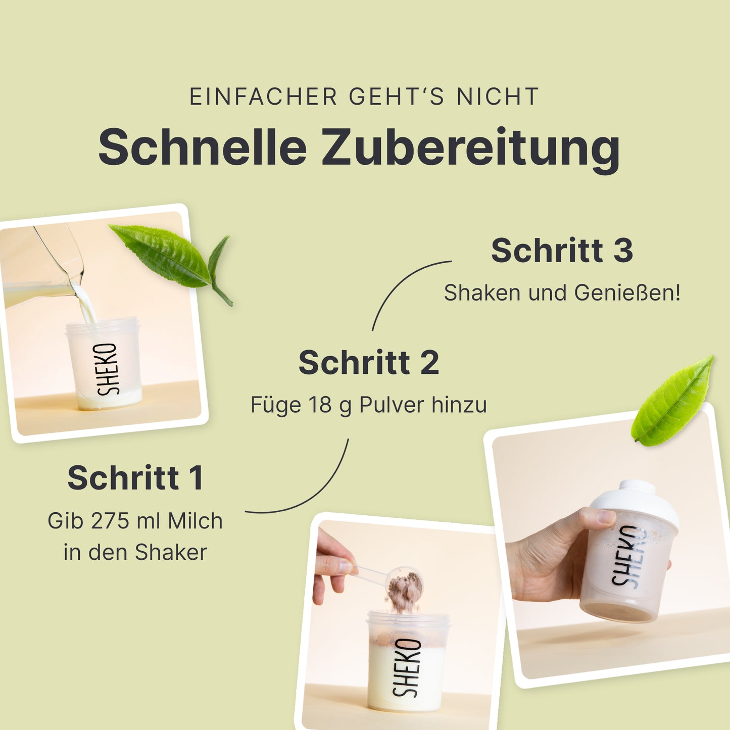 Shakemahlzeit Matcha