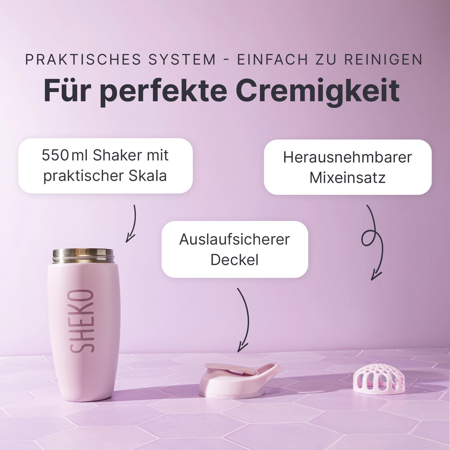 SHEKO Thermoshaker Flieder