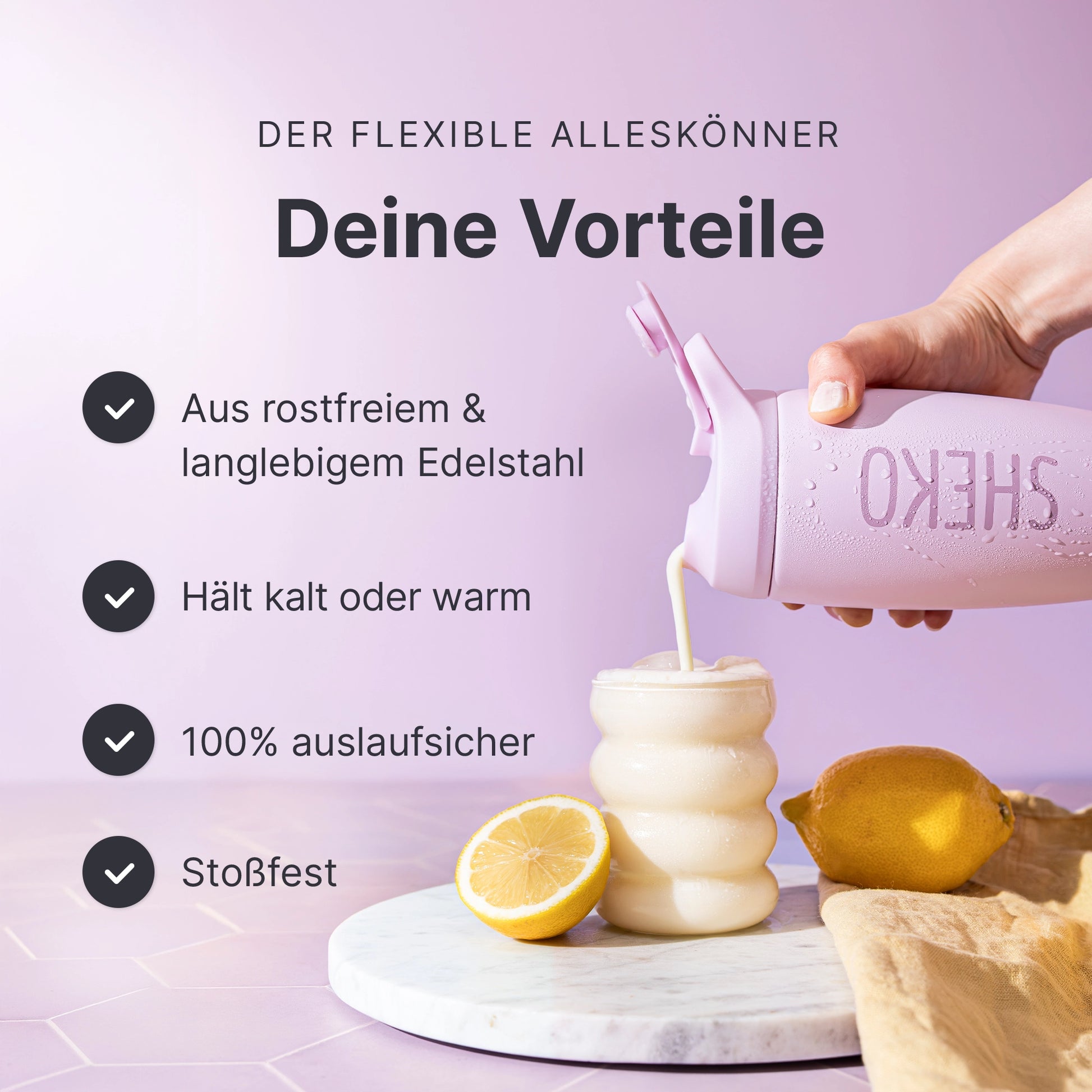 SHEKO Thermoshaker Flieder