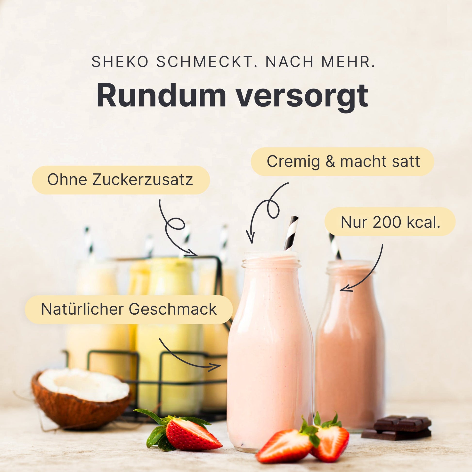Mit SHEKO Shakes rundum versorgt